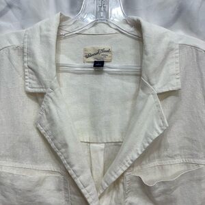 Women's Ivory Linen Shirt